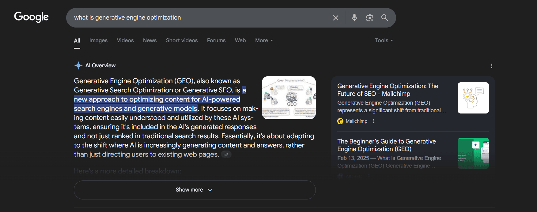 google search optimization