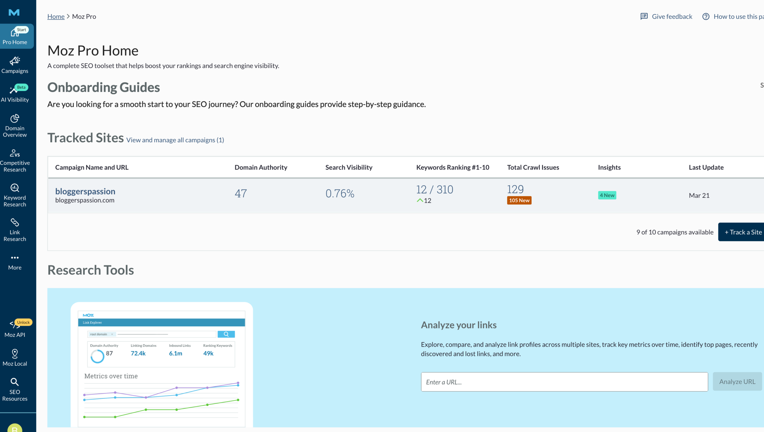 moz search engine optimization