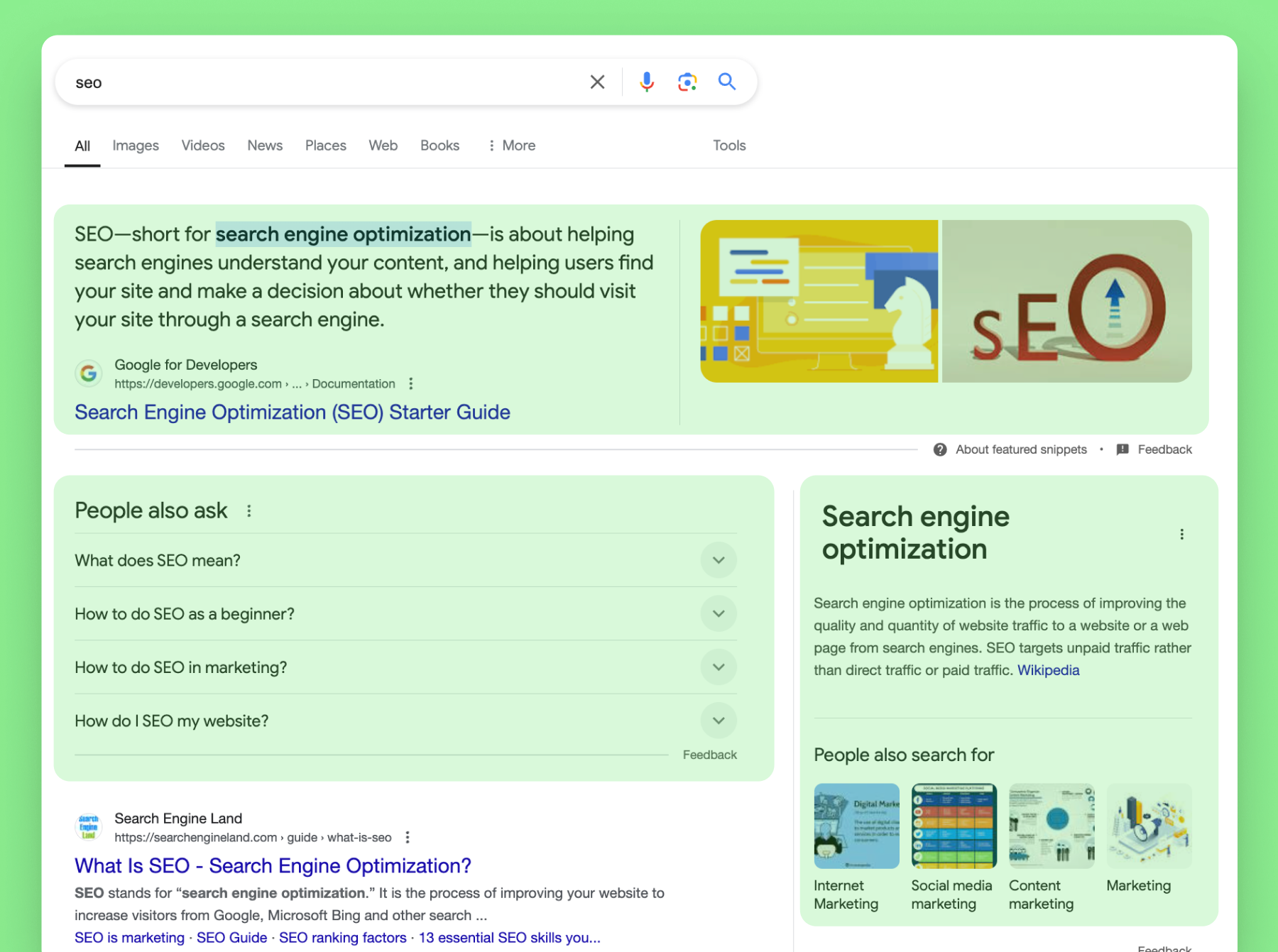 search engine optimization & marketing